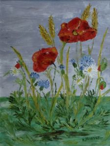 Voir le détail de cette oeuvre: Bouquet champêtre et patriote